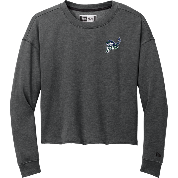 Kensington Valley Rebels New Era Ladies Tri-Blend Fleece Crop Crew