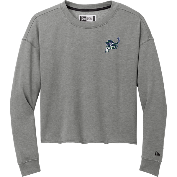 Kensington Valley Rebels New Era Ladies Tri-Blend Fleece Crop Crew