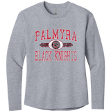 Palmyra Black Knights Women's Cotton Relaxed Long Sleeve Tee